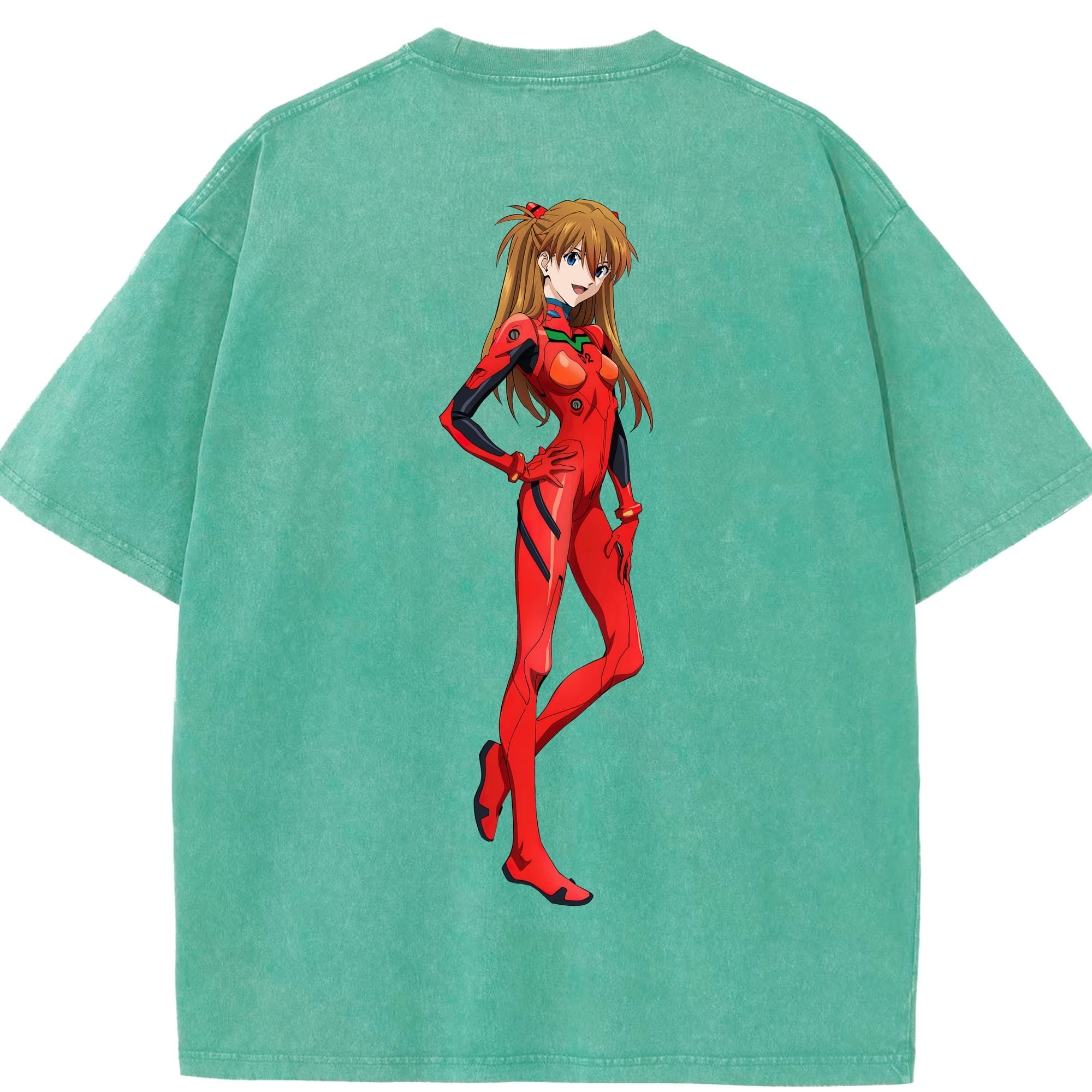 （画像用） EVA 新世紀エヴァンゲリオン 綿100% ヴィンテージ風 半袖Tシャツ（背面プリント）